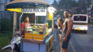 Banana Pancakes with Nutella in Phuket Thailand