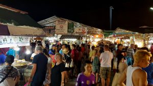 Crowd at the Phuket Sunday Night Market Thailand