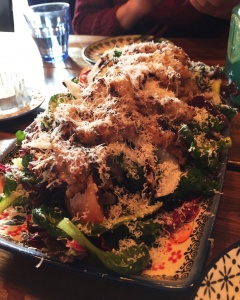 Blu Cucina Italian Restaurant Mangwon Seoul Korea Toronto Seoulcialite Date Spot Seoul Hongdae Green Salad with Fresh Vegetables and Thinly Sliced Beef